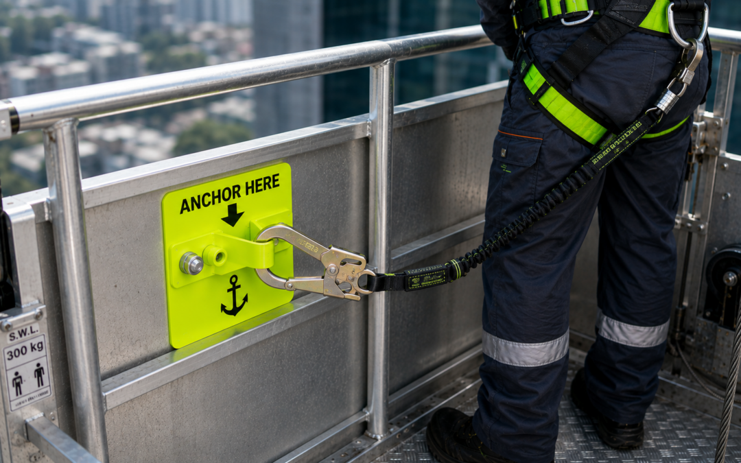 Where Must a TSP Operator Attach Their Safety Harness?