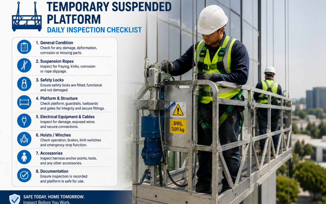 Temporary Suspended Platform Daily Inspection Checklist